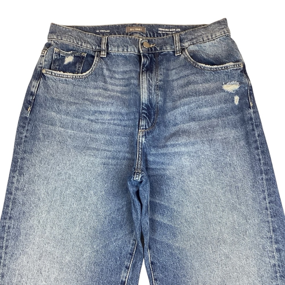 DL1961 Hepburn Wide Leg High Rise Vintage 31” Jeans - Picture 4 of 15